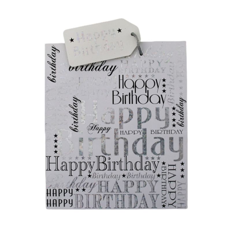 Market - Cadouri - Pungi cadou si accesorii - Punga cadou hartie L BIRTHDAY GENERIC - Infinity.ro