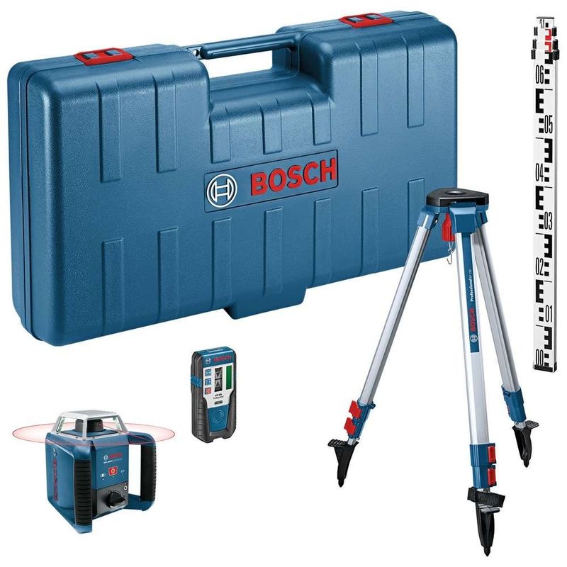 BOSCH - GRL 400H + GR 2400 + BT 152 + LR1 Nivela laser rotativa 400m ±0 ...