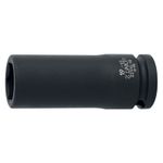 Casa si Gradina - Constructii - Scule de mana si unelte - Chei si truse chei - Cap cheie tubulara de impact Unior, lunga, 1/2", 22mm - Infinity.ro