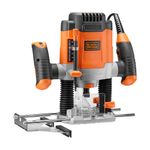Casa si Gradina - Constructii - Scule electrice si accesorii - Masini de frezat - Masina de frezat Black & Decker KW1200E-QS, 1200 W, 230 V, 6/6.35/8 mm pensete de prindere, 0-55 mm adancime cursa - Infinity.ro