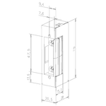 Casa si Gradina - Electrice - Smart Home - Control acces si accesorii - Yala electromagnetica de toc, consum redus, fail safe, alimentare 12 Vcc - ASSA ABLOY E7R-E9139 - Infinity.ro