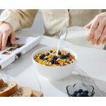 Casa si Gradina - Bucatarie si vesela - Vesela si tacamuri - Farfurii si boluri - Set boluri portelan, 6 bucati, 15 cm, 770 ml, bol salata, supa, cereale, durabil si stivuibil, alb - Infinity.ro