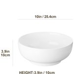 Casa si Gradina - Bucatarie si vesela - Vesela si tacamuri - Farfurii si boluri - Set boluri mari portelan 2 piese, 26 cm 3370 ml – bol salata, supa, paste, rezistent la cuptor si masina de spalat - Infinity.ro