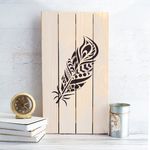 Casa si Gradina - Decoratiuni - DIY - Sabloane decorative pereti - Sablon Perete vopsire, tencuiala 0.7mm Pana de Paun model MXSP7417, 200 x 200 mm - Infinity.ro