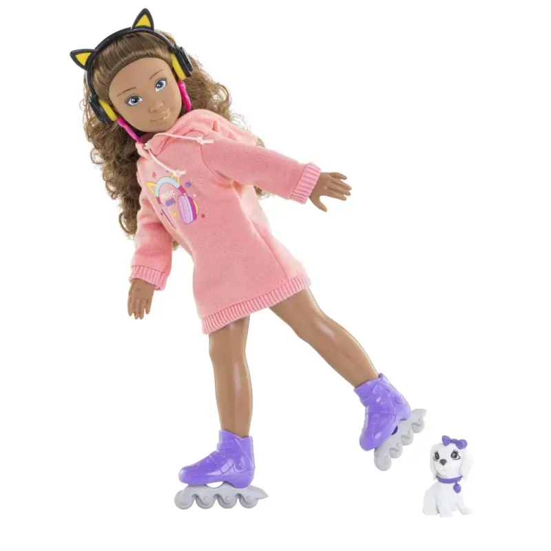 Jucarii, Copii si Bebe - Jucarii si jocuri - Papusi si accesorii - Papusi - Papusa Melody Music Fashion Set Girls Corolle, 28 cm - Infinity.ro