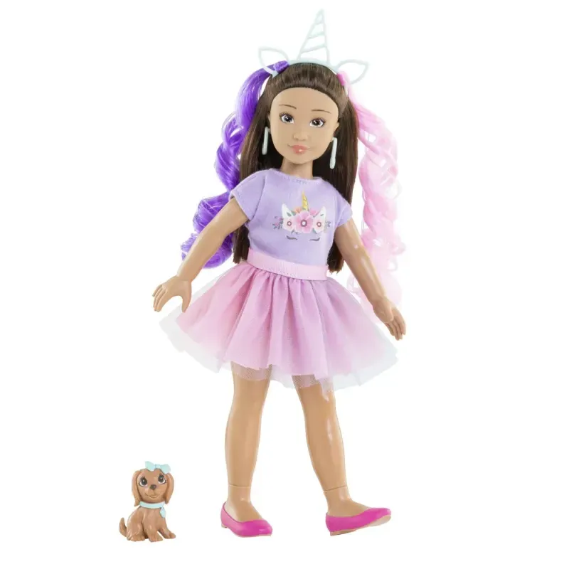 Jucarii, Copii si Bebe - Jucarii si jocuri - Papusi si accesorii - Papusi - Papusa Luna Unicorn Set Girls Corolle, 28 cm - Infinity.ro