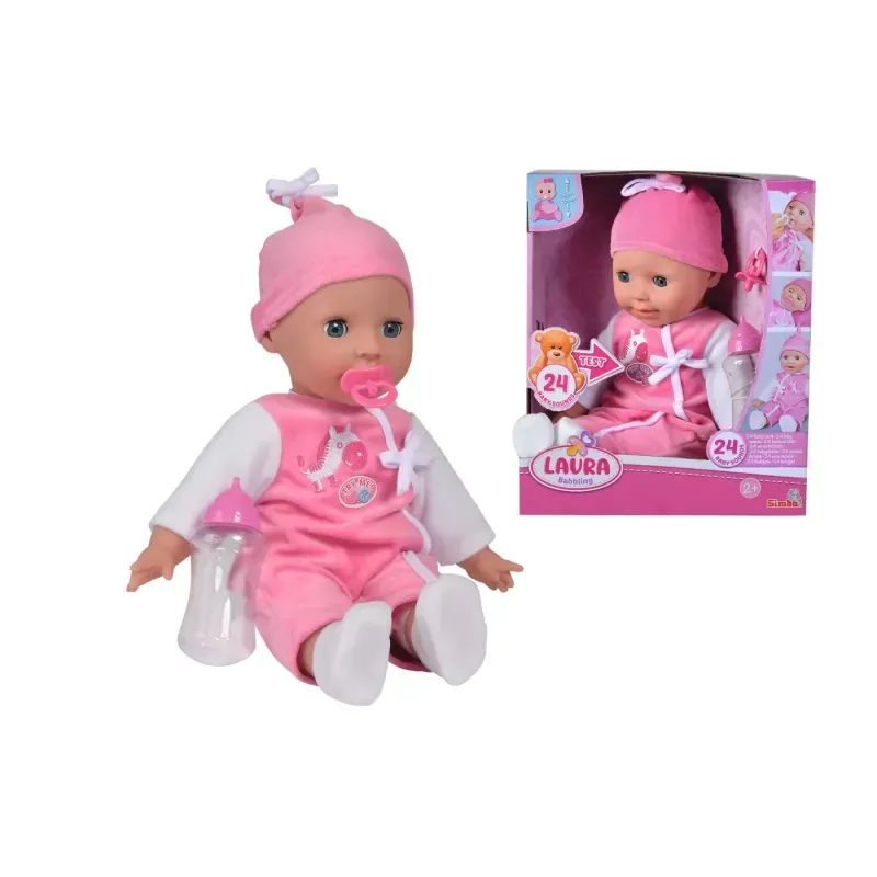 Jucarii, Copii si Bebe - Jucarii si jocuri - Papusi si accesorii - Papusi - Papusa Laura cu 24 de sunete, Simba, 38 cm - Infinity.ro