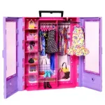 Jucarii, Copii si Bebe - Jucarii si jocuri - Papusi si accesorii - Papusi - Set Papusa Barbie cu dulap, haine si accesorii - Infinity.ro