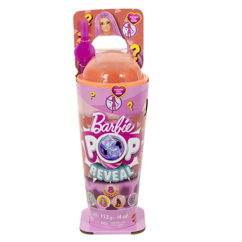 Jucarii, Copii si Bebe - Jucarii si jocuri - Papusi si accesorii - Papusi - Papusa cu accesorii Barbie, Color Pop Reveal, Bubble Tea, Mango Mochi - Infinity.ro