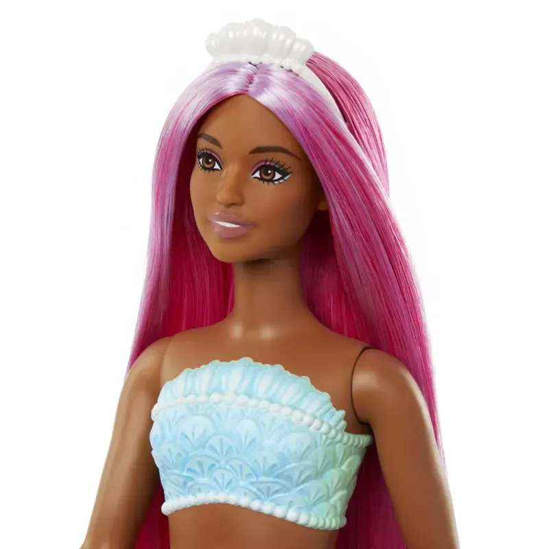 Jucarii, Copii si Bebe - Jucarii si jocuri - Papusi si accesorii - Papusi - Papusa sirena cu accesorii, Barbie, Rosu - Infinity.ro