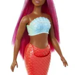 Jucarii, Copii si Bebe - Jucarii si jocuri - Papusi si accesorii - Papusi - Papusa sirena cu accesorii, Barbie, Rosu - Infinity.ro