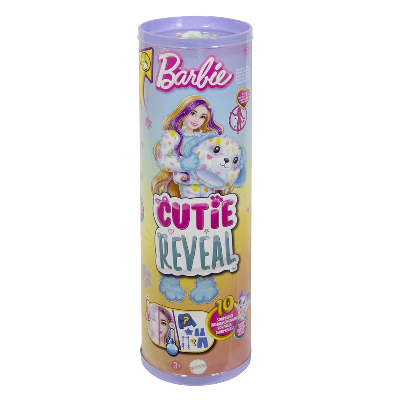 Jucarii, Copii si Bebe - Jucarii si jocuri - Papusi si accesorii - Papusi - Papusa Barbie, Cutie Reveal, Dalmatian, 10 surprize - Infinity.ro