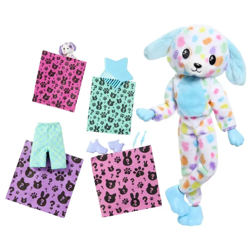 Jucarii, Copii si Bebe - Jucarii si jocuri - Papusi si accesorii - Papusi - Papusa Barbie, Cutie Reveal, Dalmatian, 10 surprize - Infinity.ro