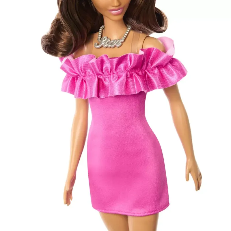 Jucarii, Copii si Bebe - Jucarii si jocuri - Papusi si accesorii - Papusi - Papusa Barbie Satena Cu Rochita Roz, Fashionistas - Infinity.ro