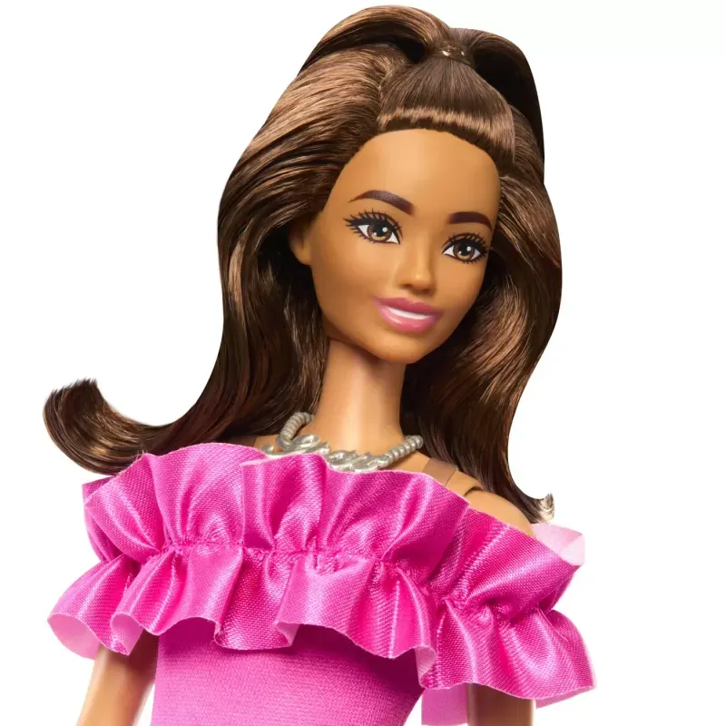 Jucarii, Copii si Bebe - Jucarii si jocuri - Papusi si accesorii - Papusi - Papusa Barbie Satena Cu Rochita Roz, Fashionistas - Infinity.ro