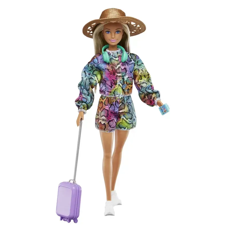 Jucarii, Copii si Bebe - Jucarii si jocuri - Papusi si accesorii - Papusi - Set papusa si accesorii, Barbie in calatorie - Infinity.ro