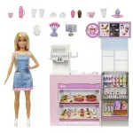 Jucarii, Copii si Bebe - Jucarii si jocuri - Papusi si accesorii - Papusi - Set de joaca cu papusa Barbie, Cafenea - Infinity.ro