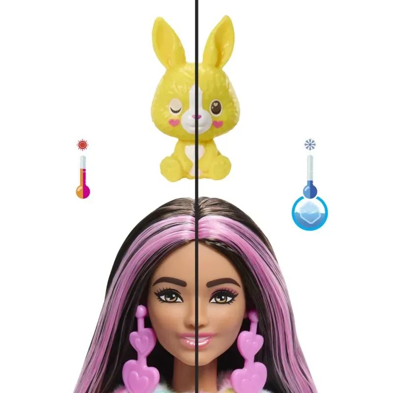 Jucarii, Copii si Bebe - Jucarii si jocuri - Papusi si accesorii - Papusi - Papusa Barbie, Cutie Reveal, Iepure, 10 surprize - Infinity.ro