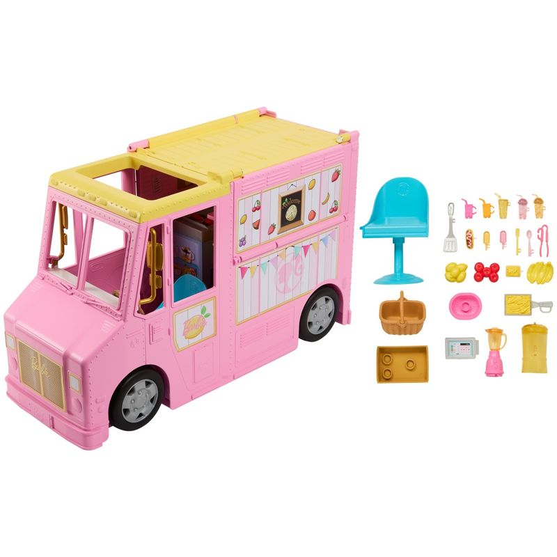 Jucarii, Copii si Bebe - Jucarii si jocuri - Papusi si accesorii - Papusi - Camionul pentru limonada, Barbie, 25 piese - Infinity.ro
