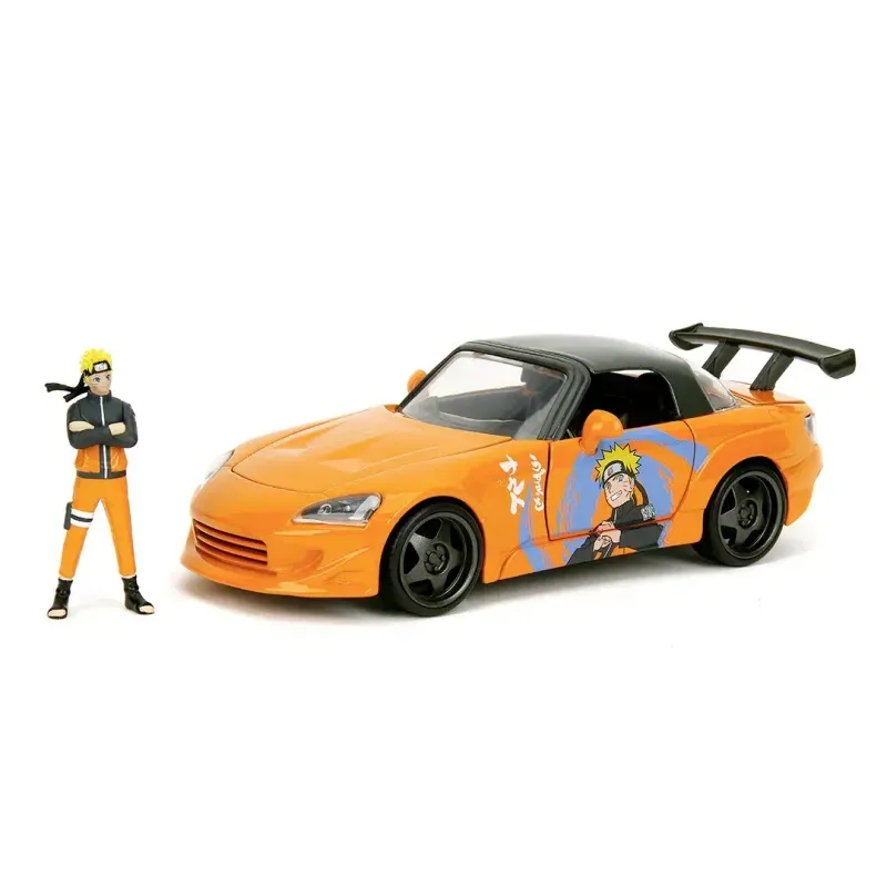 Jucarii, Copii si Bebe - Jucarii si jocuri - Vehicule si jucarii cu telecomanda - Masinute - Set Figurina Naruto Si Masinuta Metalica Honda 2001 S2000 Scara 1:24 - Infinity.ro