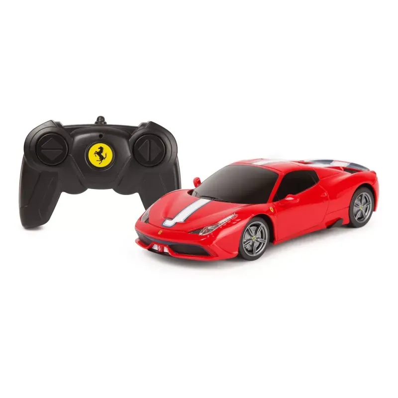 Jucarii, Copii si Bebe - Jucarii si jocuri - Vehicule si jucarii cu telecomanda - Masinute - Masinuta cu telecomanda Rastar Ferrari 458, 1:24, Rosu - Infinity.ro