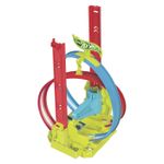 Jucarii, Copii si Bebe - Jucarii si jocuri - Vehicule si jucarii cu telecomanda - Masinute - Set masina si pista, Hot Wheels, Neon Speeders, Laser Stunt Slamway - Infinity.ro