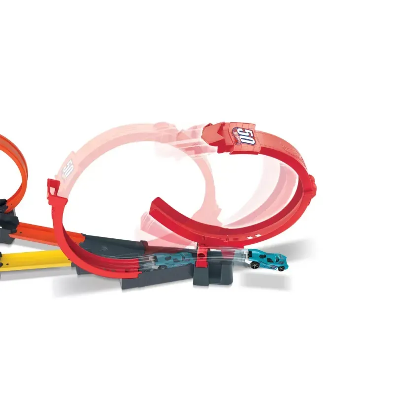 Jucarii, Copii si Bebe - Jucarii si jocuri - Vehicule si jucarii cu telecomanda - Masinute - Set pista cu bucle si masinuta Hot Wheels - Infinity.ro