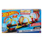 Jucarii, Copii si Bebe - Jucarii si jocuri - Vehicule si jucarii cu telecomanda - Masinute - Set pista cu bucle si masinuta Hot Wheels - Infinity.ro