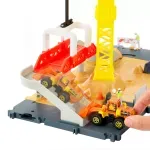 Jucarii, Copii si Bebe - Jucarii si jocuri - Vehicule si jucarii cu telecomanda - Masinute - Set de joaca cu excavator, Matchbox, Santierul - Infinity.ro
