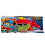 Jucarii, Copii si Bebe - Jucarii si jocuri - Vehicule si jucarii cu telecomanda - Masinute - Set Transportatorul Dragon cu masinuta, Hot Wheels City - Infinity.ro