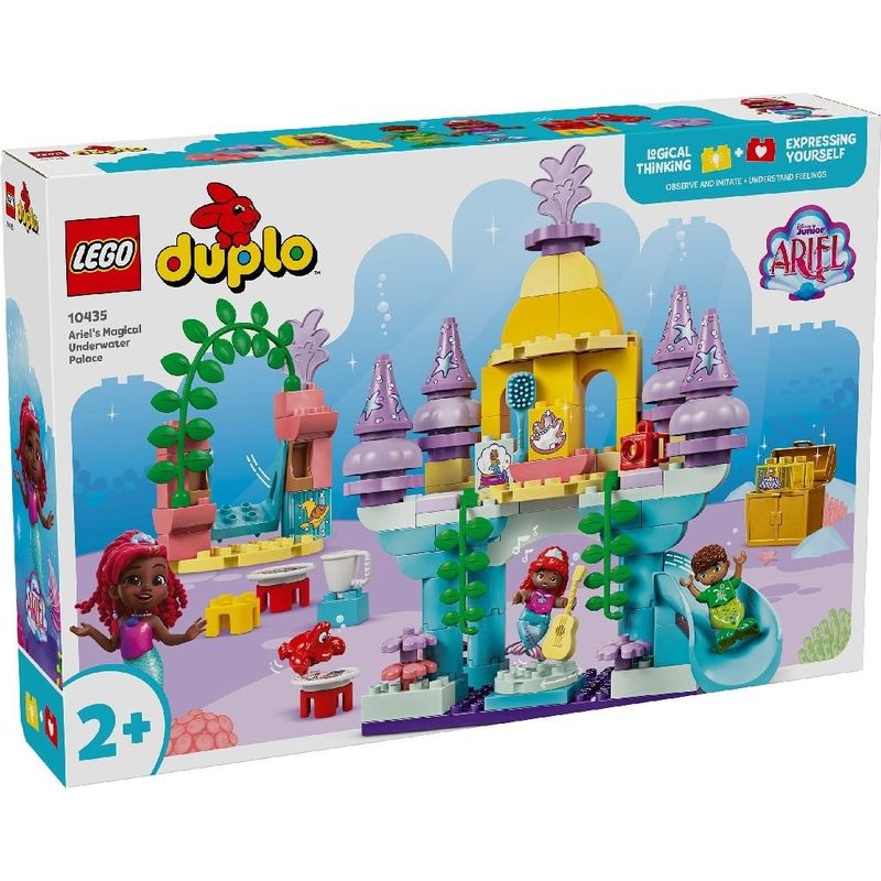 Jucarii, Copii si Bebe - Jucarii si jocuri - Seturi de constructie si cuburi - Seturi de constructie - LEGO DUPLO Disney Palatul subacvatic magic al lui Ariel 10435 - Infinity.ro