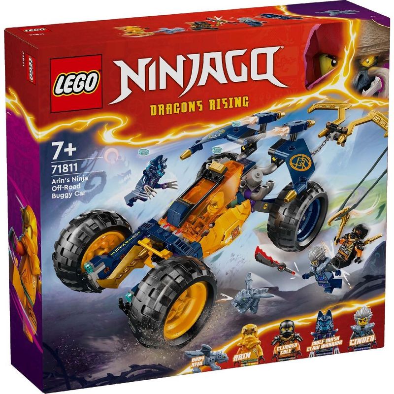 Jucarii, Copii si Bebe - Jucarii si jocuri - Seturi de constructie si cuburi - Seturi de constructie - LEGO Ninjago Vehiculul de teren ninja al lui Arin 71811 - Infinity.ro