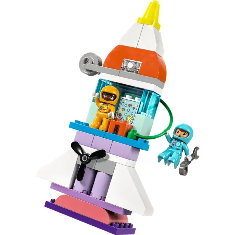 Jucarii, Copii si Bebe - Jucarii si jocuri - Seturi de constructie si cuburi - Seturi de constructie - LEGO DUPLO 3 in 1 Aventura cu naveta spatiala 10422 - Infinity.ro