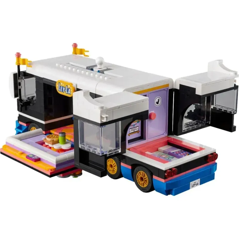 Jucarii, Copii si Bebe - Jucarii si jocuri - Seturi de constructie si cuburi - Seturi de constructie - LEGO Friends Autocar de turneu pentru staruri pop 42619 - Infinity.ro