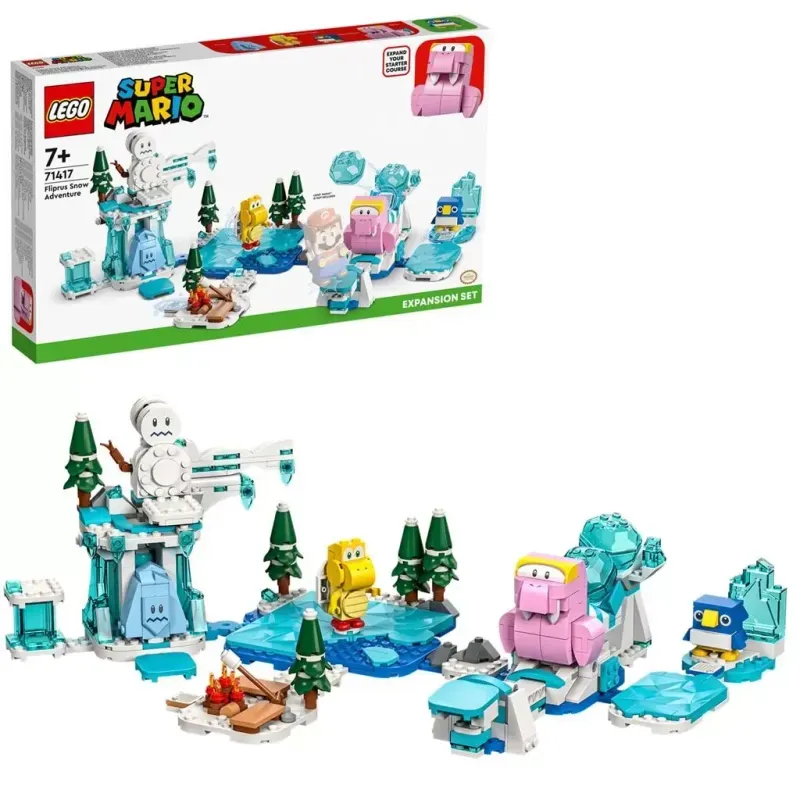 Jucarii, Copii si Bebe - Jucarii si jocuri - Seturi de constructie si cuburi - Seturi de constructie - LEGO Super Mario Set de Extindere Morsel si aventura lui in zapada 71417 - Infinity.ro