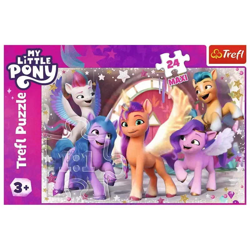 Jucarii, Copii si Bebe - Jucarii si jocuri - Jocuri si puzzle - Puzzle - Puzzle Trefl 24 maxi My Little Pony O zi frumoasa - Infinity.ro