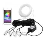 Auto si Moto - Piese auto si accesorii - Piese auto - Tuning - Fir lumina ambientala auto, neon RGB, control din aplicatie telefon, 6m lungime - Infinity.ro