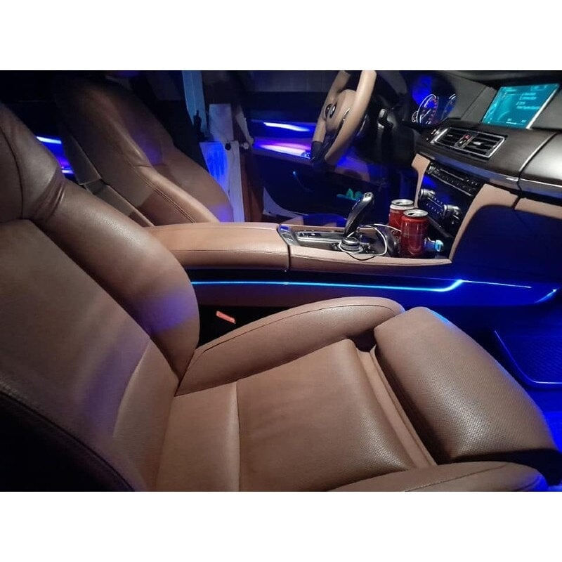 Auto si Moto - Piese auto si accesorii - Piese auto - Tuning - Fir lumina ambientala auto, neon RGB, control din aplicatie telefon, 6m lungime - Infinity.ro