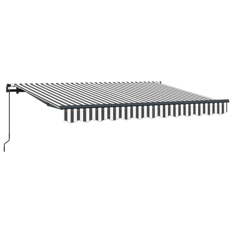Casa si Gradina - Gradina si terasa - Umbrele si pavilioane - Pavilioane - Cortina Retractabila Manual Antracit si Alb - Infinity.ro