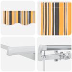 Casa si Gradina - Gradina si terasa - Umbrele si pavilioane - Pavilioane - Cortina Retractabila Manual Multicolor si galben si gri si alb - Infinity.ro