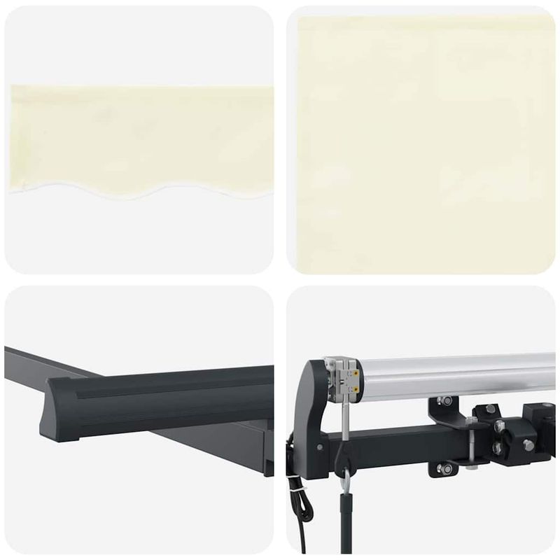 Casa si Gradina - Gradina si terasa - Umbrele si pavilioane - Pavilioane - Cortina Retractabila Manual Crem si Antracit - Infinity.ro