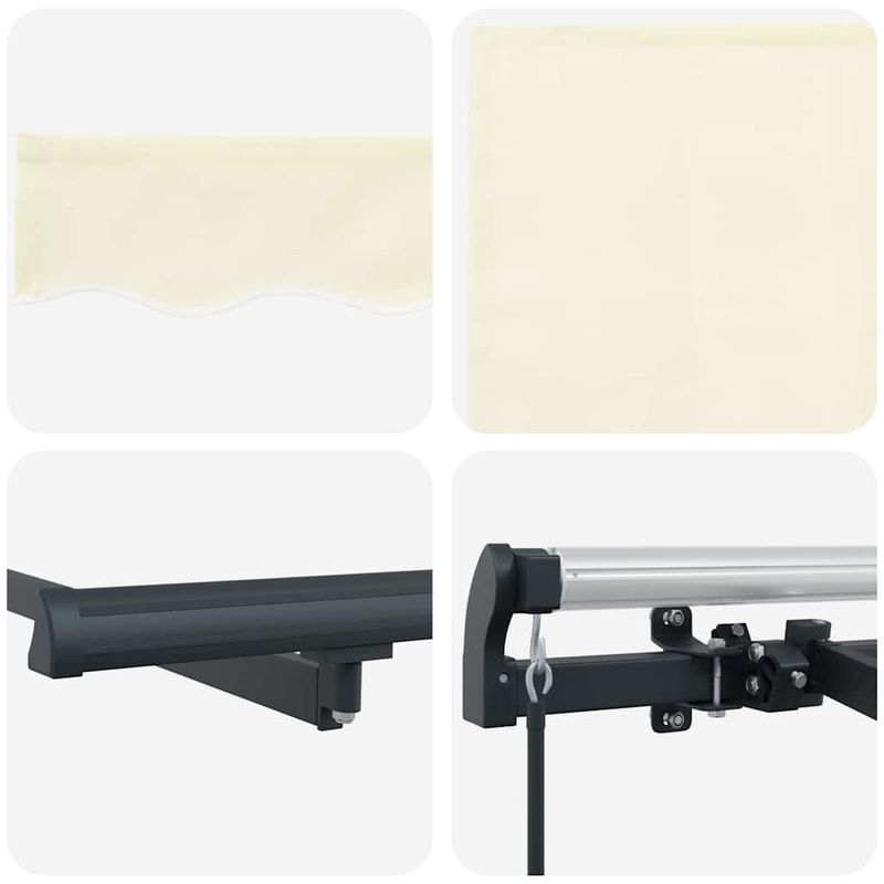 Casa si Gradina - Gradina si terasa - Umbrele si pavilioane - Pavilioane - Cortina Retractabila Manual Crem si Antracit - Infinity.ro