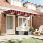 Casa si Gradina - Gradina si terasa - Umbrele si pavilioane - Pavilioane - Cortina Retractabila Galben si portocaliu si alb 3.5 x 2 m - Infinity.ro