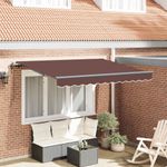 Casa si Gradina - Gradina si terasa - Umbrele si pavilioane - Pavilioane - Cortina Retractabila Manual Maro si Antracit - Infinity.ro