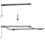 Casa si Gradina - Gradina si terasa - Umbrele si pavilioane - Pavilioane - Cortina Retractabila Manual Galben si portocaliu si alb - Infinity.ro