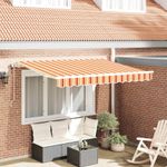 Casa si Gradina - Gradina si terasa - Umbrele si pavilioane - Pavilioane - Cortina Retractabila Multicolor si galben si portocaliu si alb - Infinity.ro