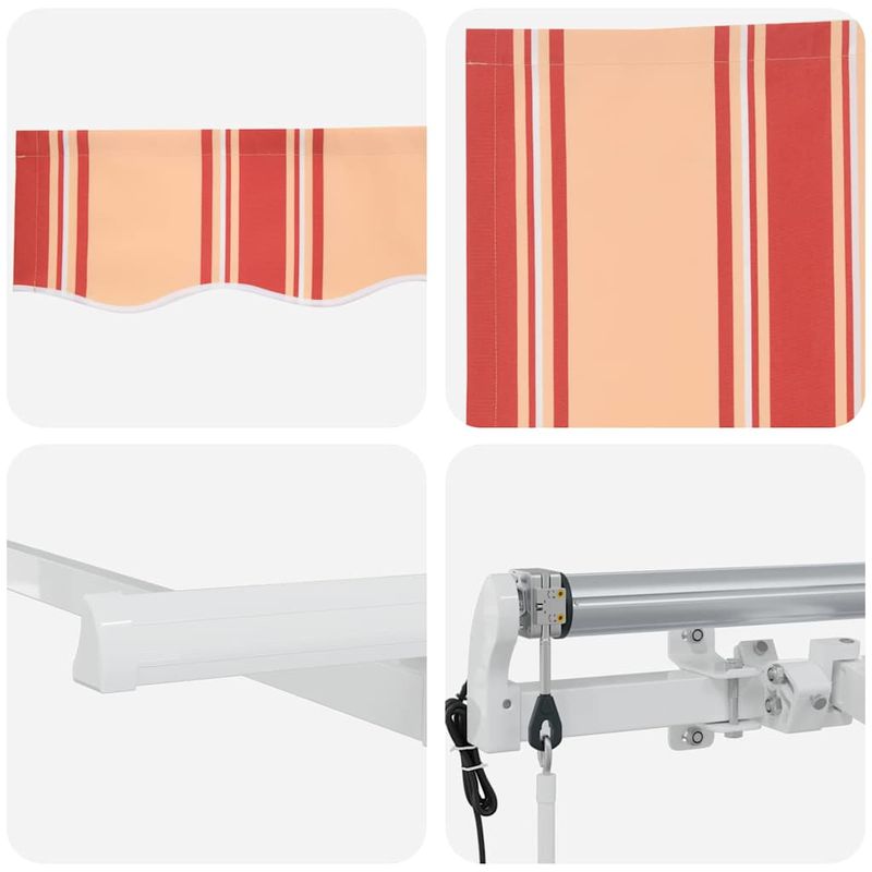 Casa si Gradina - Gradina si terasa - Umbrele si pavilioane - Pavilioane - Cortina Retractabila Multicolor si galben si portocaliu si alb - Infinity.ro