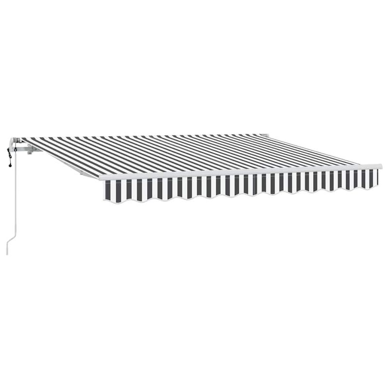 Casa si Gradina - Gradina si terasa - Umbrele si pavilioane - Pavilioane - Cortina Retractabila Manual Antracit si Alb - Infinity.ro