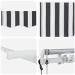 Casa si Gradina - Gradina si terasa - Umbrele si pavilioane - Pavilioane - Cortina Retractabila Manual Antracit si Alb - Infinity.ro