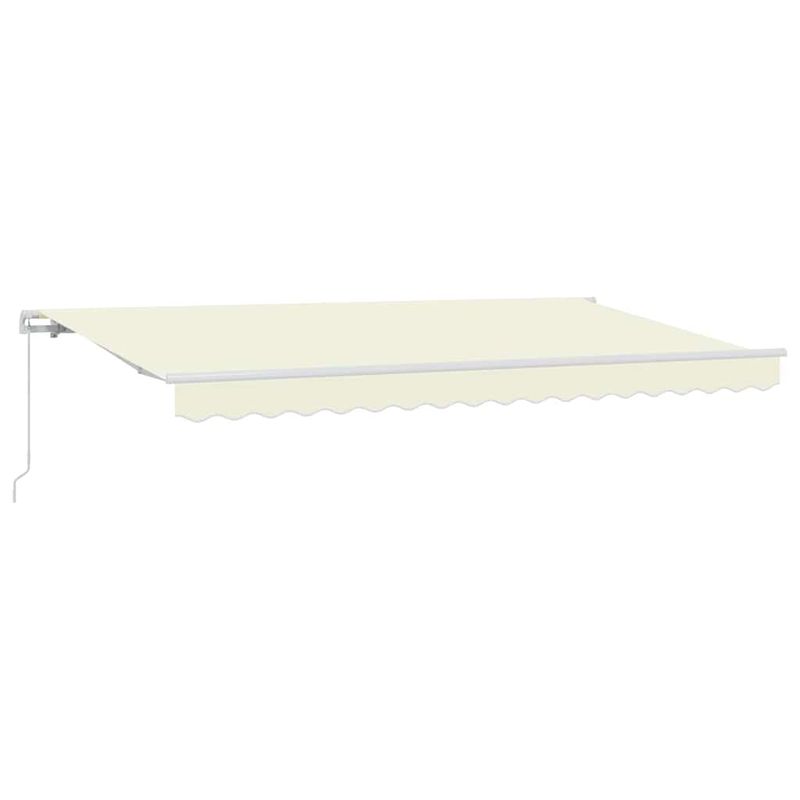 Casa si Gradina - Gradina si terasa - Umbrele si pavilioane - Pavilioane - Cortina Retractabila Manual Crema si Alb - Infinity.ro